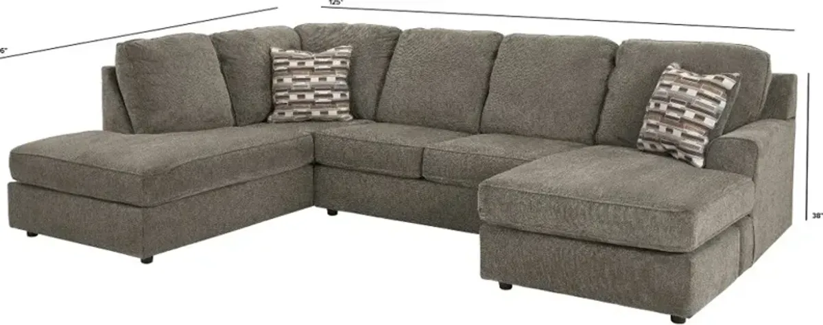 O'Pharrell Putty Brown 2 Piece Sectional