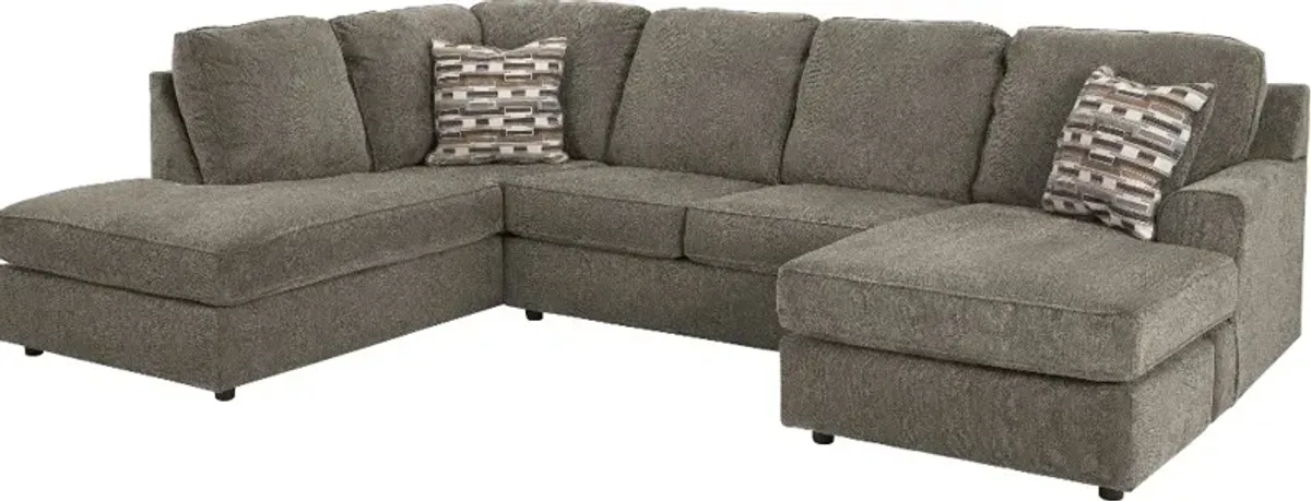 O'Pharrell Putty Brown 2 Piece Sectional