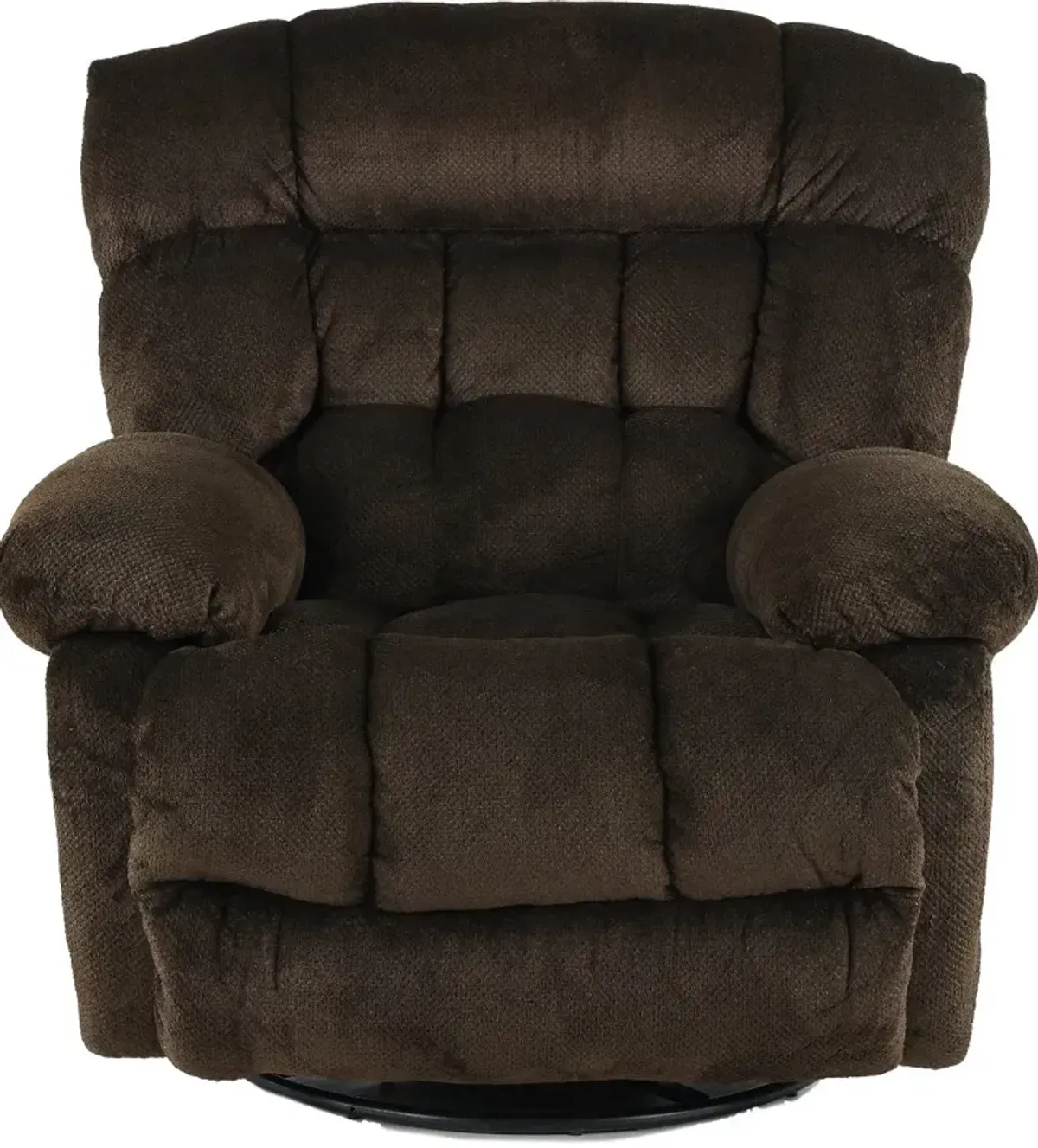 Daly Chocolate Brown Swivel Glider Recliner