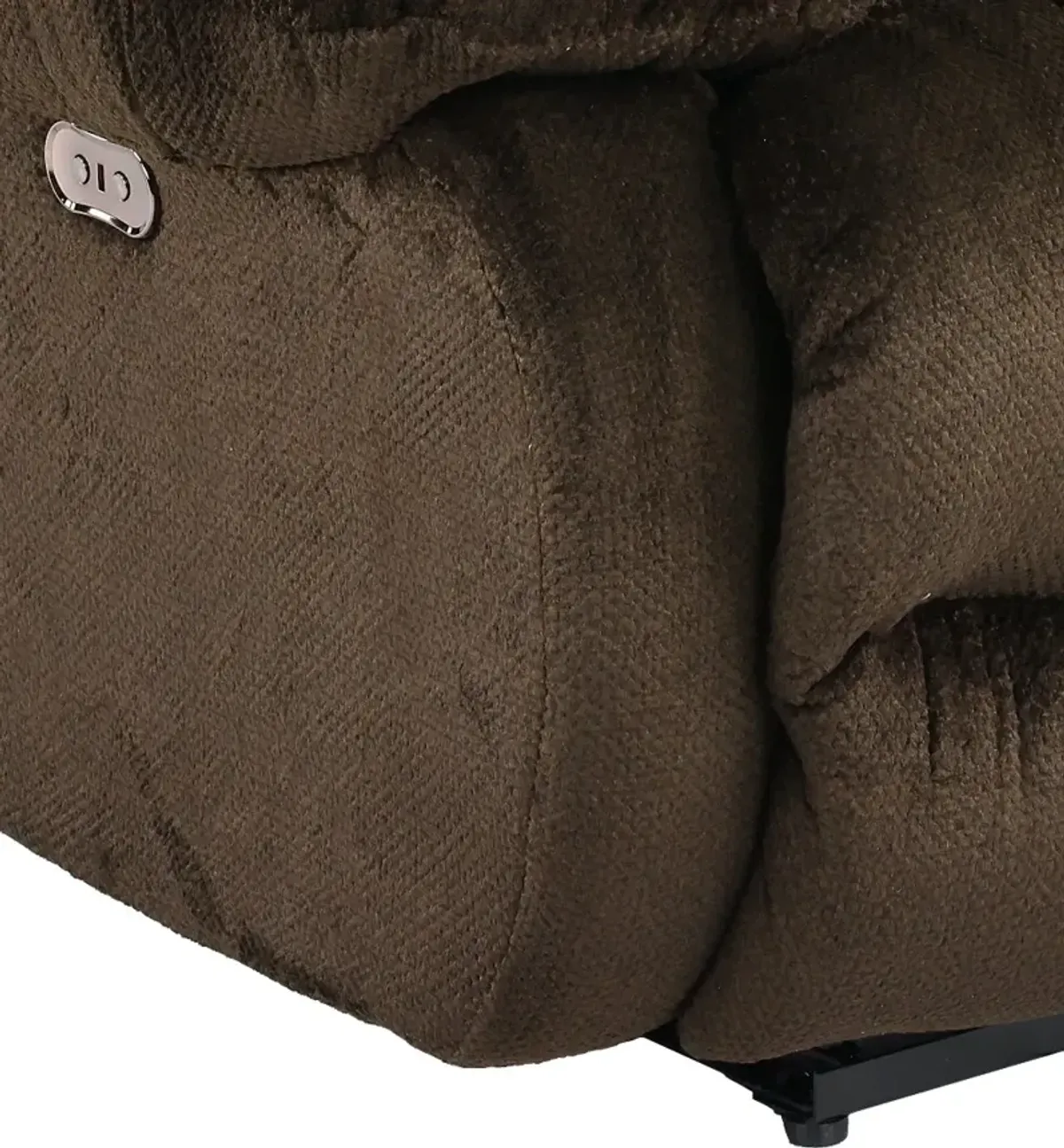 Daly Chocolate Brown Lay Flat Power Recliner