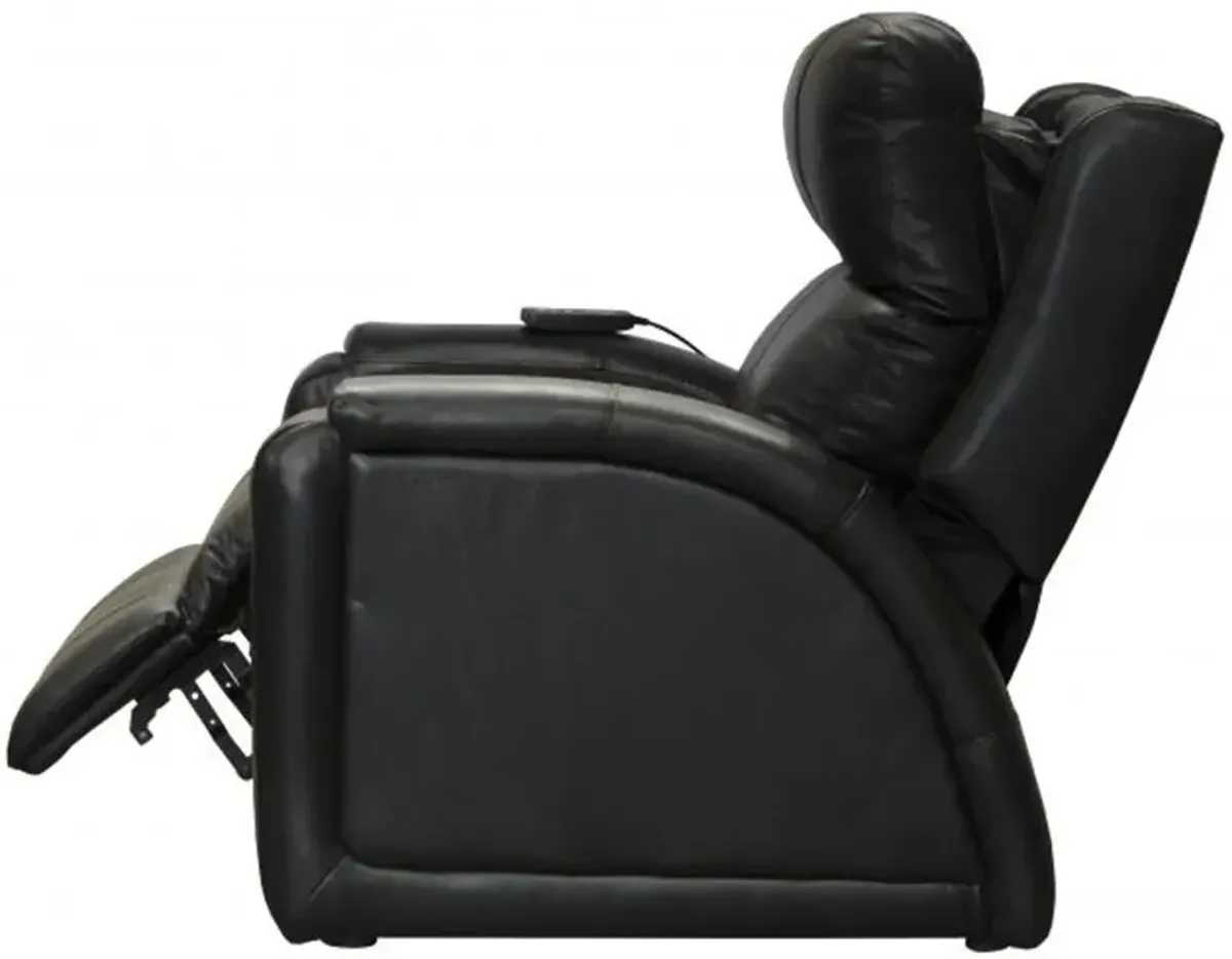 Reliever Black Power Lay-Flat Recliner with Massage and Heat