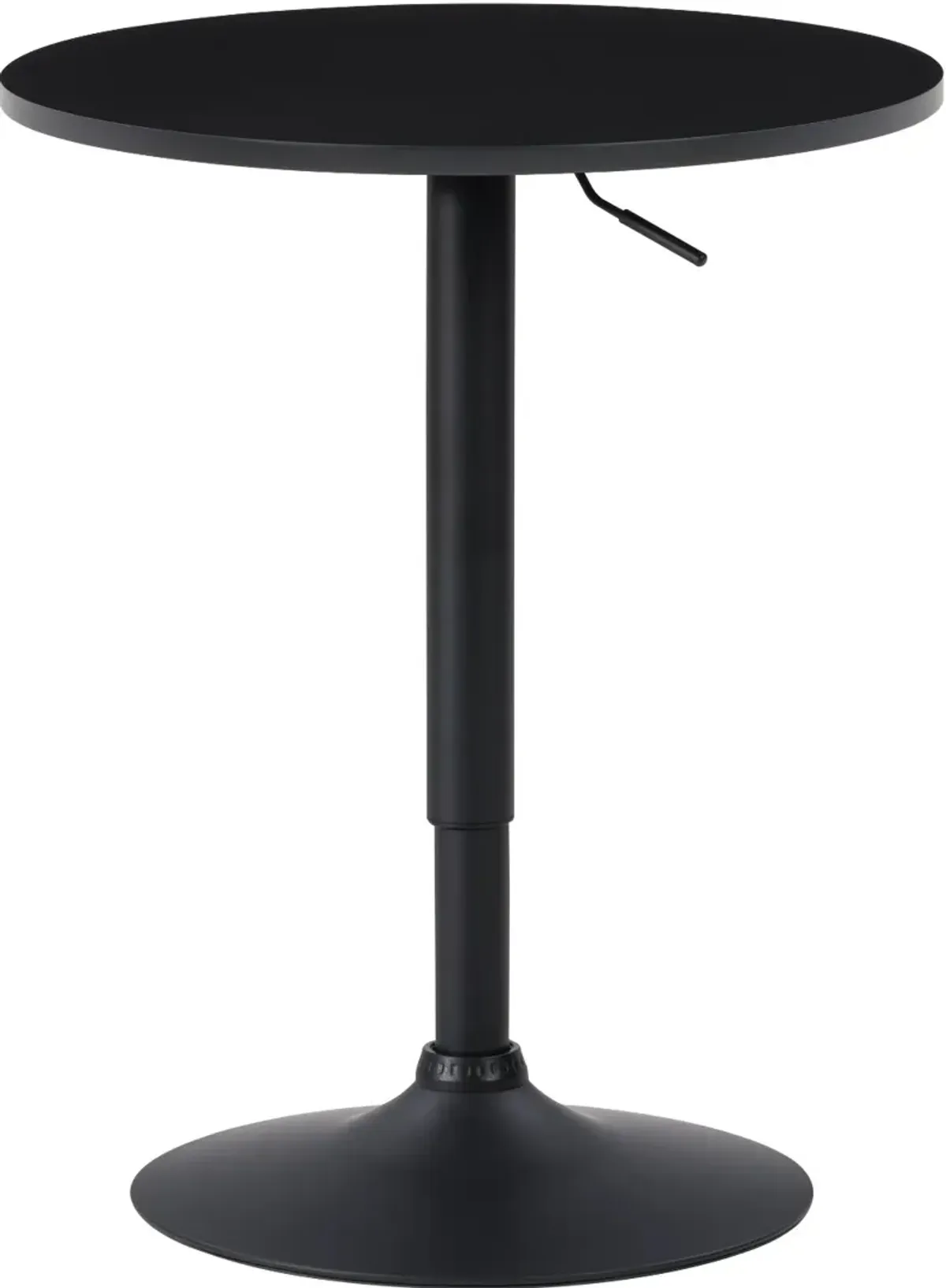 Black Round Adjustable Height Pedestal Table