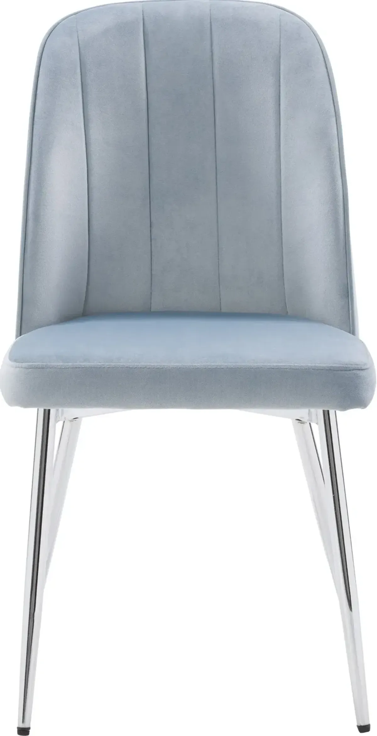 Nash Blue Velvet Tufted Side Chair, Set of 2