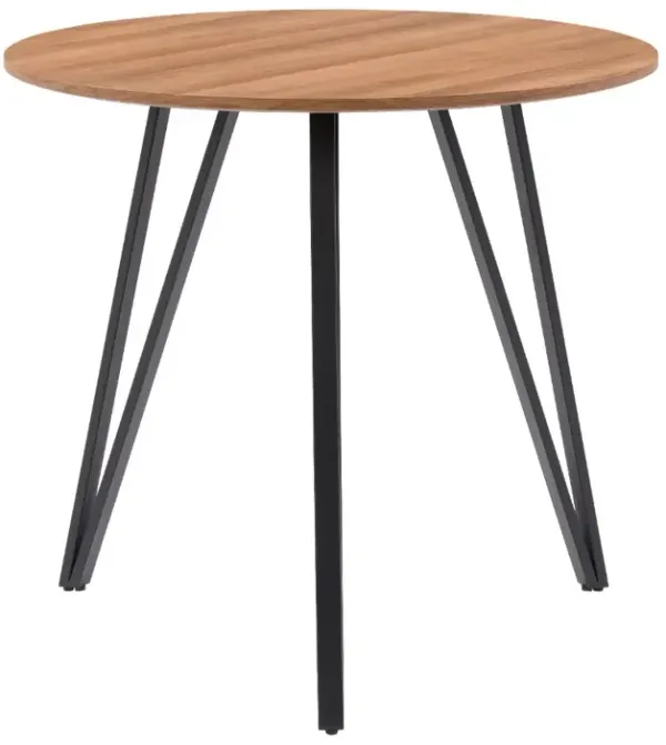 Lennox Brown Wood Iron Leg Dining Table