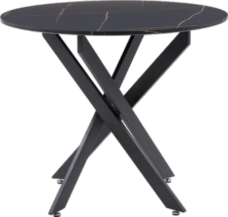 Lennox Black Iron Leg Dining Table