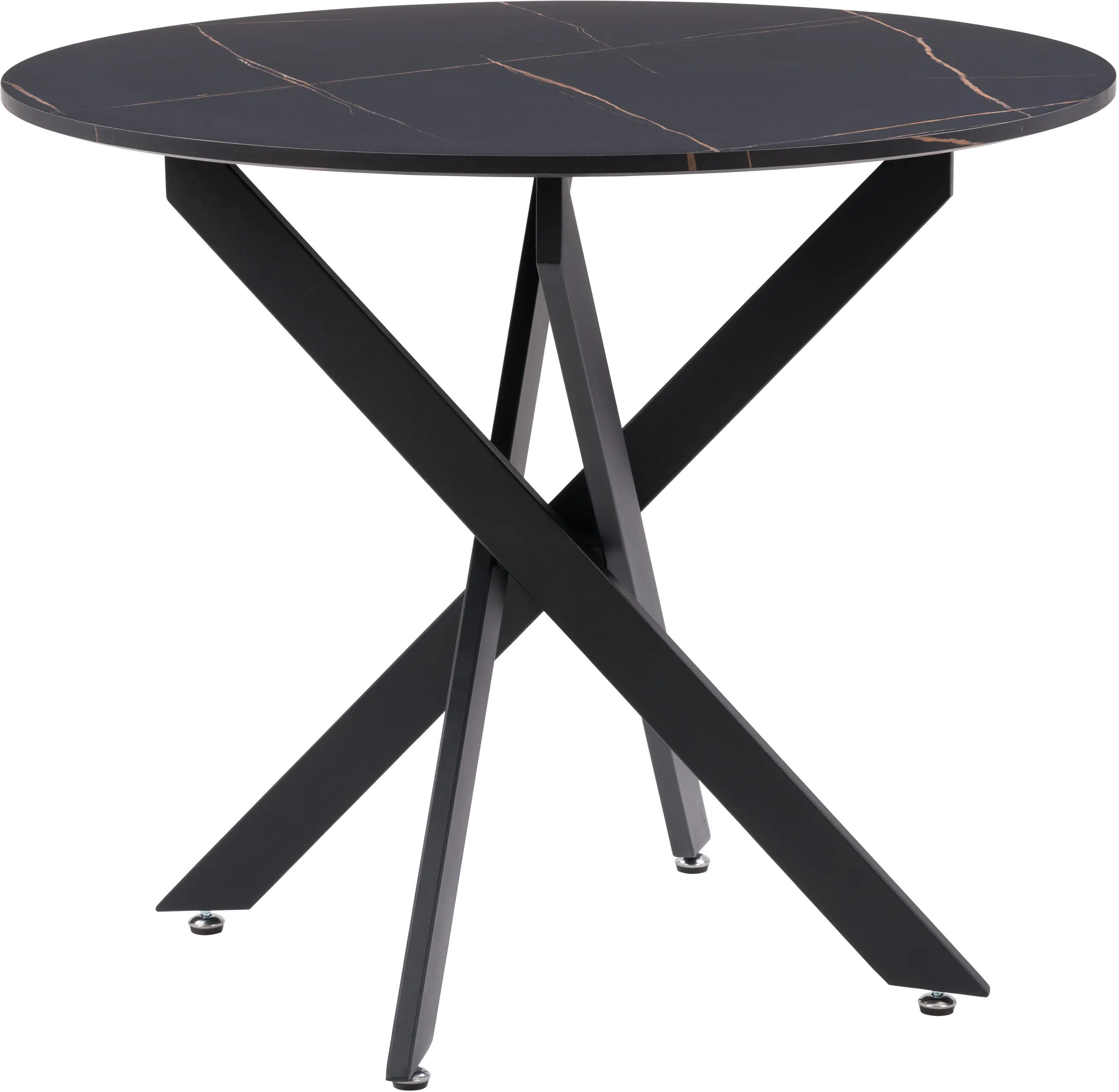 Lennox Black Iron Leg Dining Table