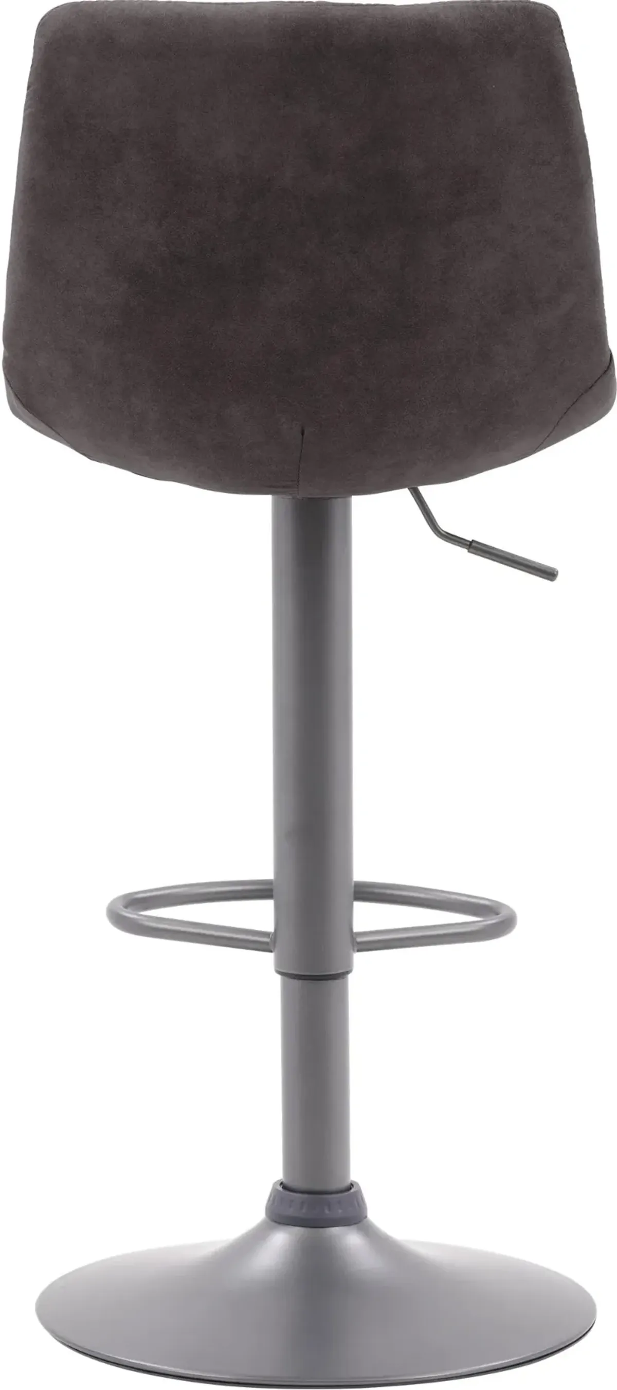 Palmer Dark Gray Tufted Adjustable Barstool, Set of 2