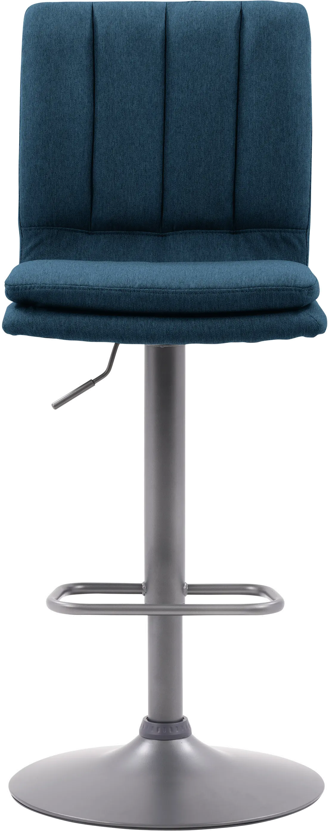 Palmer Blue Tufted High Back Adjustable Barstool, Set of 2