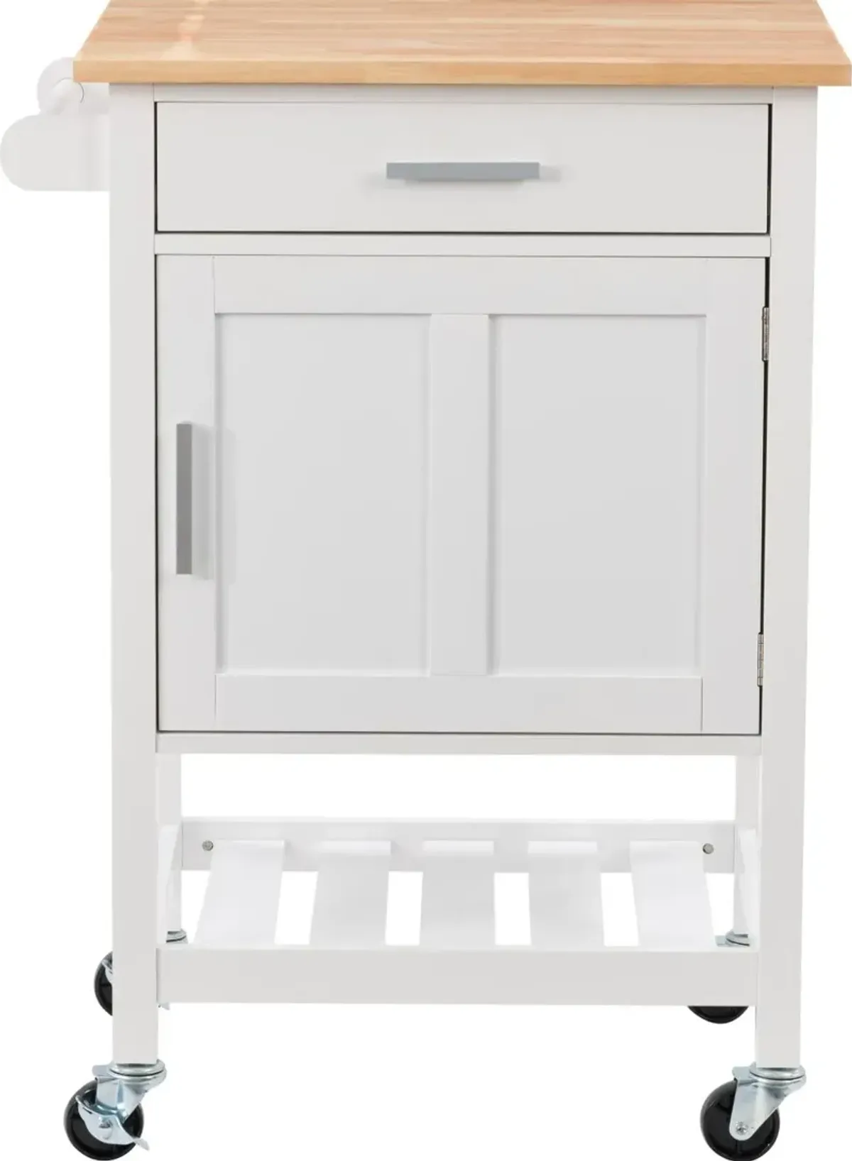 Sage White Wood Kitchen Cart