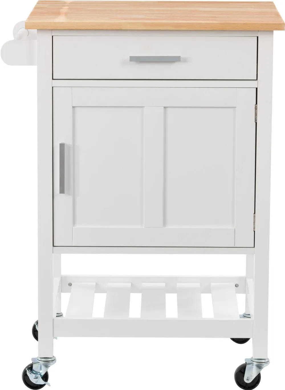 Sage White Wood Kitchen Cart