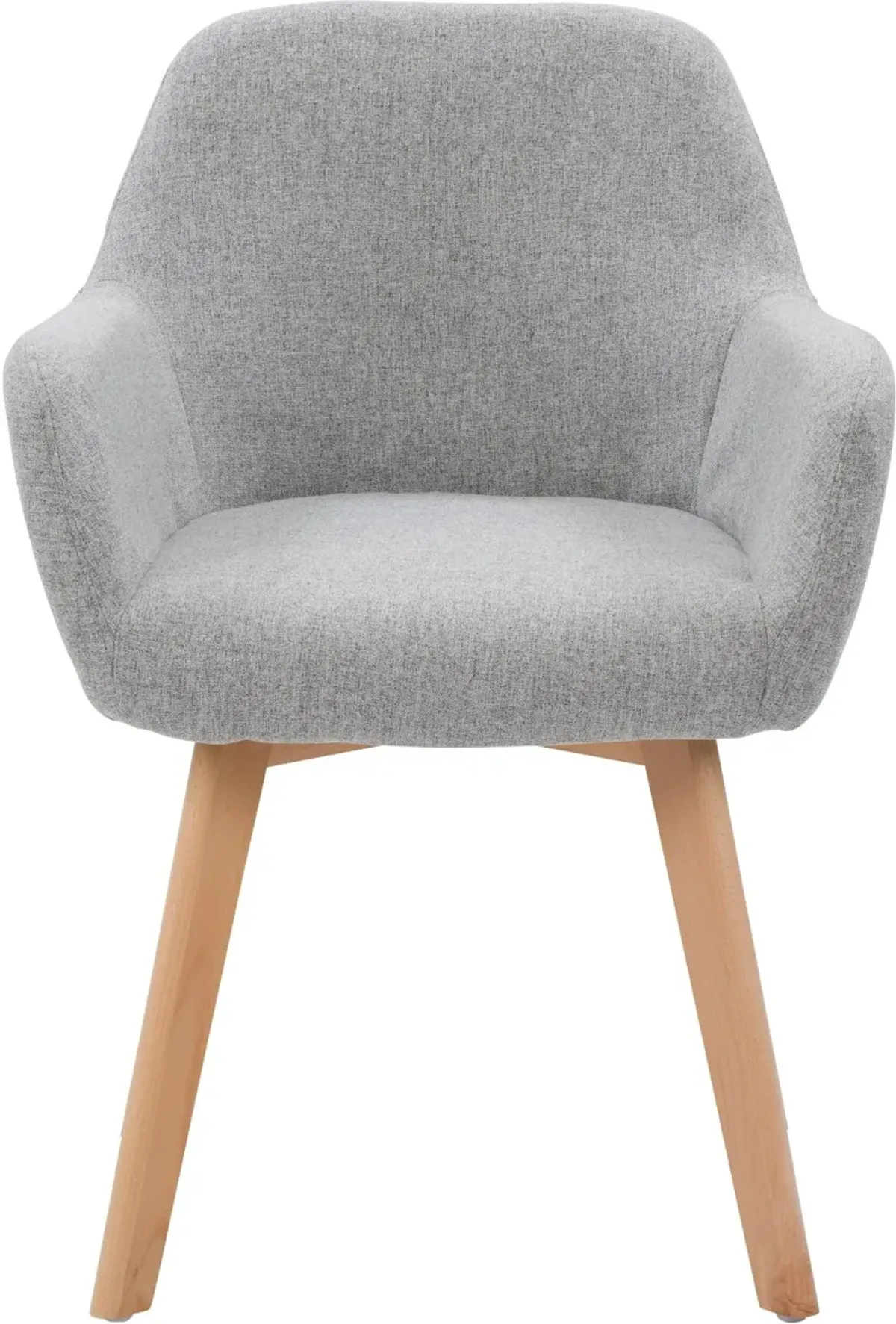 Ayla Light Gray Upholstered Side Chair, Set of 2