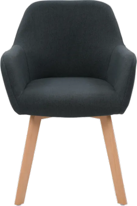 Ayla Dark Gray Upholstered Side Chair, Set of 2