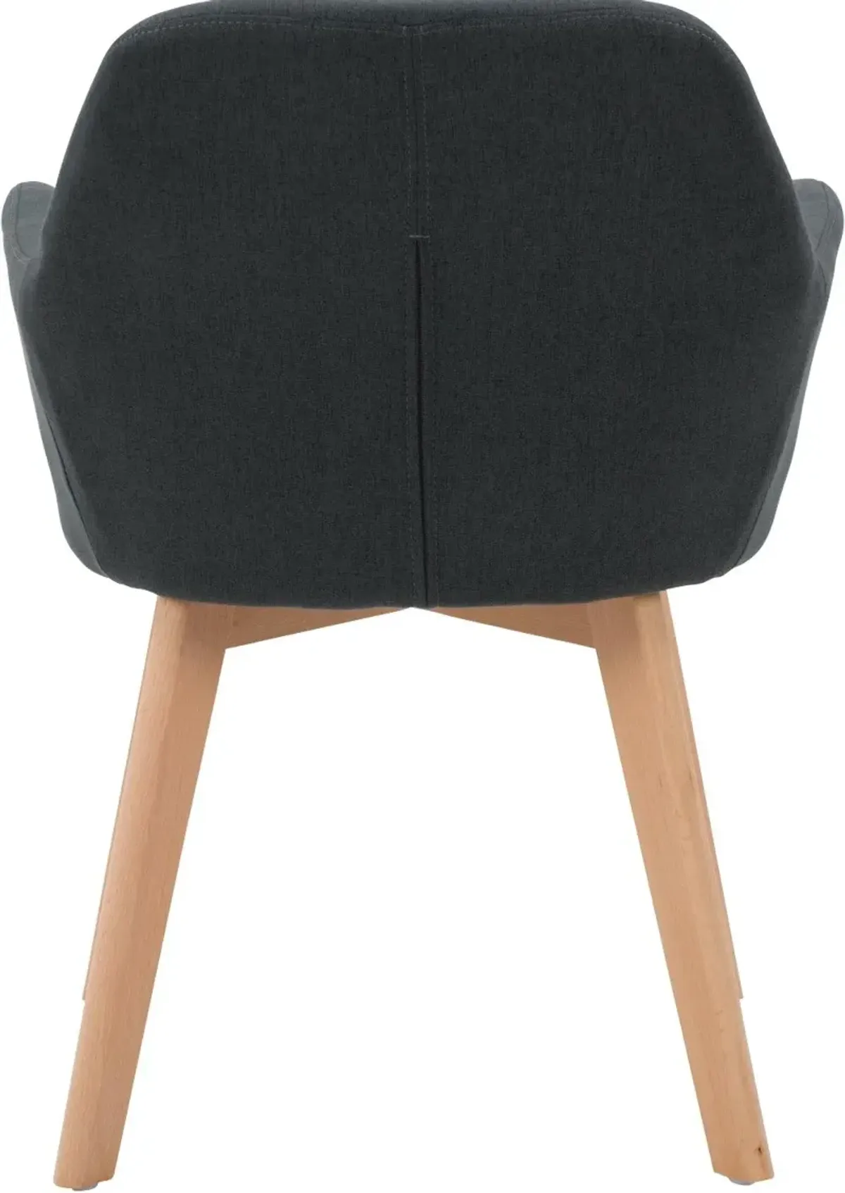 Ayla Dark Gray Upholstered Side Chair, Set of 2