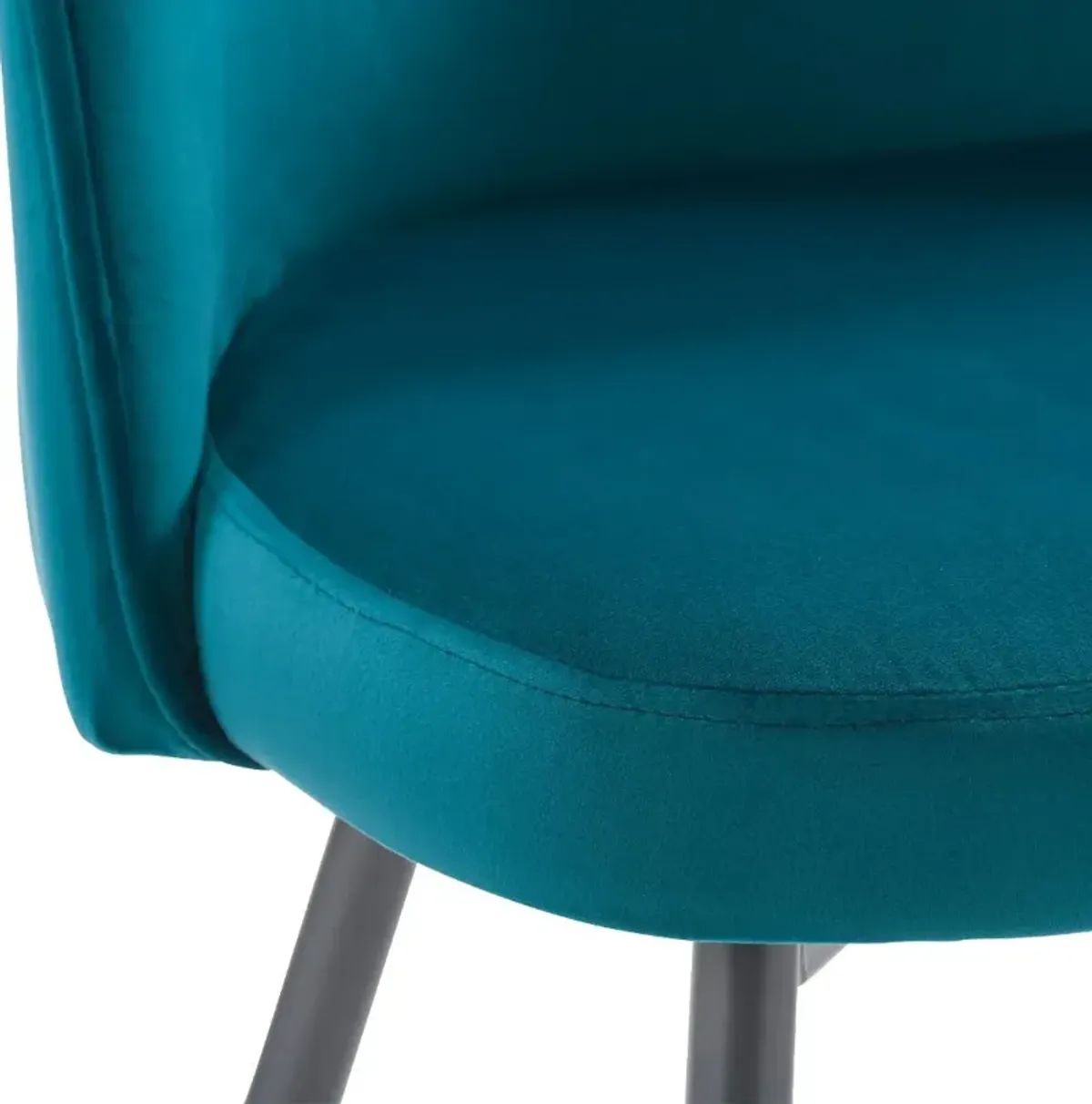 Ayla Teal Velvet Upholstered Accent Chair