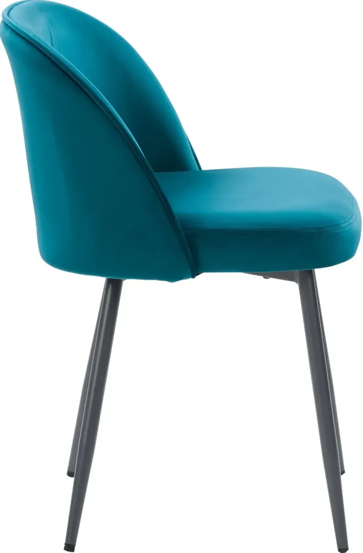 Ayla Teal Velvet Upholstered Accent Chair