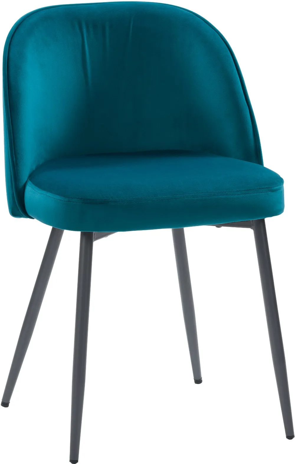 Ayla Teal Velvet Upholstered Accent Chair