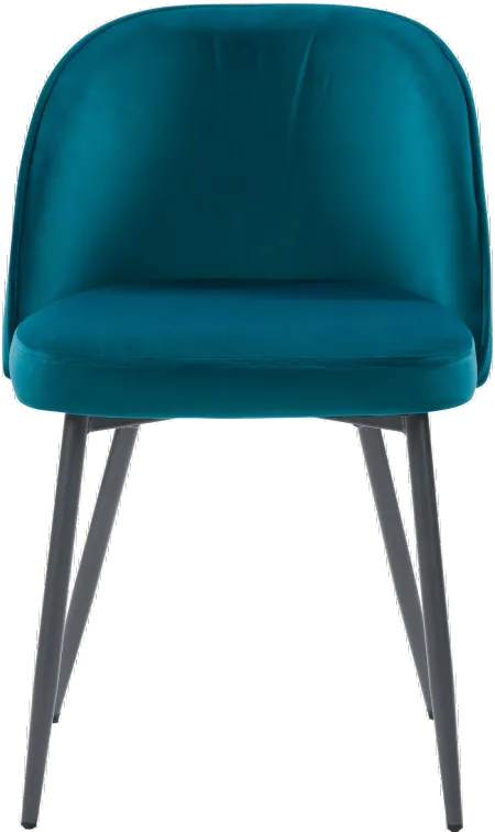 Ayla Teal Velvet Upholstered Accent Chair