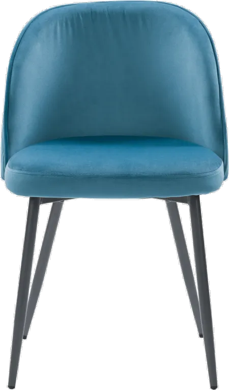 Ayla Blue Velvet Upholstered Accent Chair