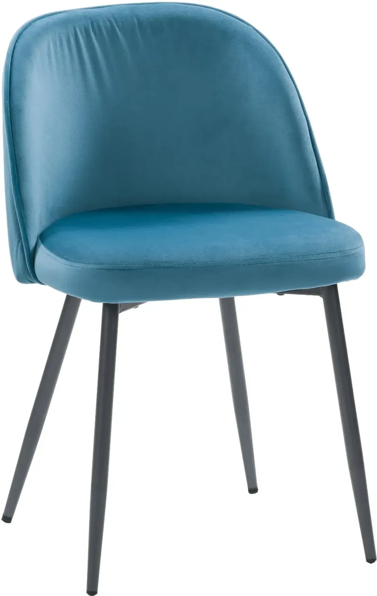 Ayla Blue Velvet Upholstered Accent Chair