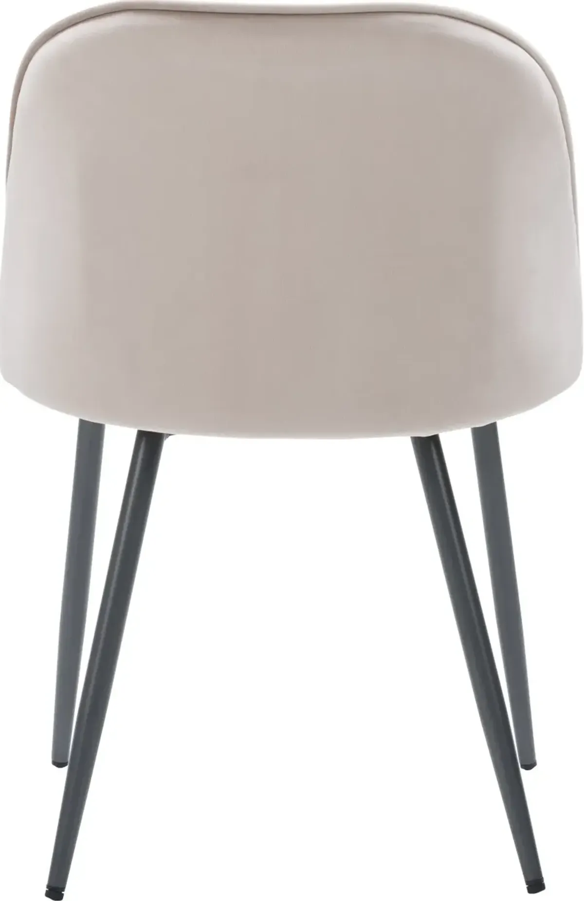 Ayla Beige Velvet Upholstered Accent Chair