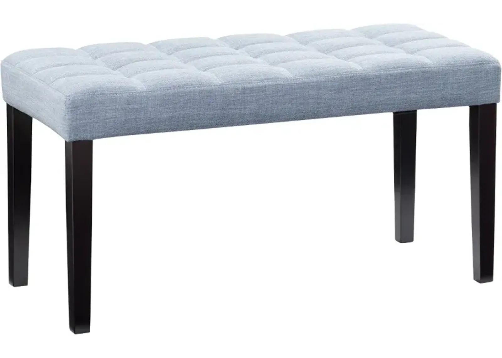 California Light Blue Tufted Bench