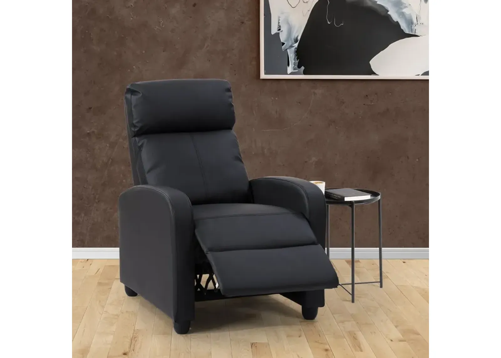 Oren Black Manual Recliner