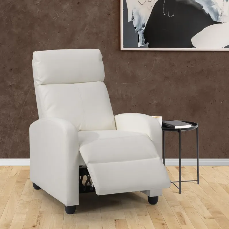 Oren White Manual Recliner