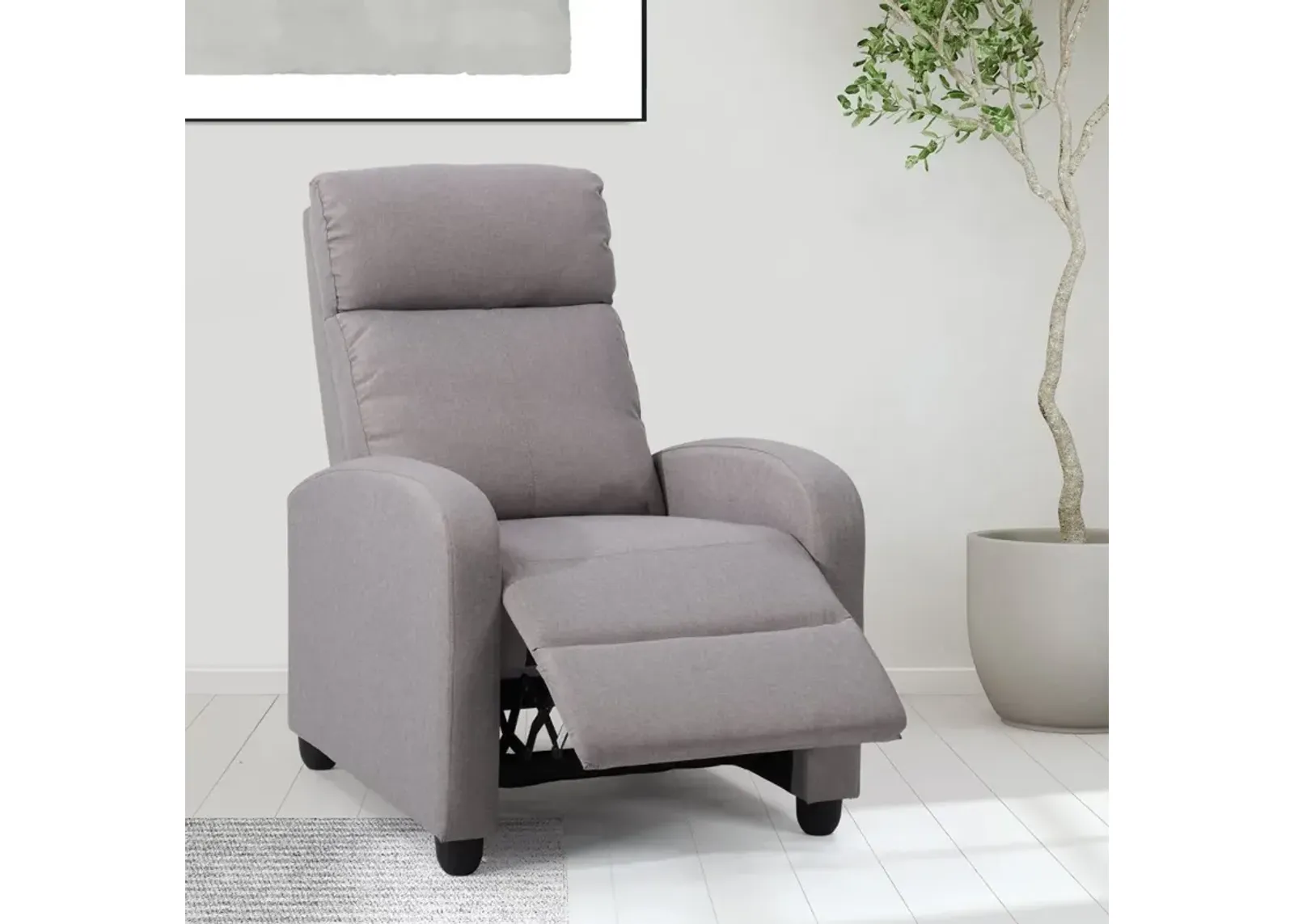 Oren Light Gray Manual Recliner