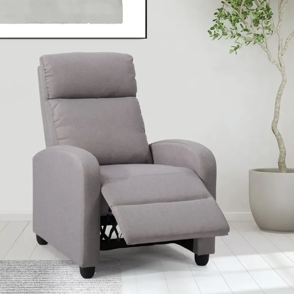 Oren Light Gray Manual Recliner