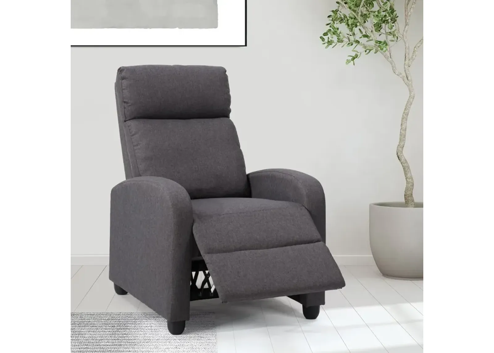 Oren Dark Gray Manual Recliner