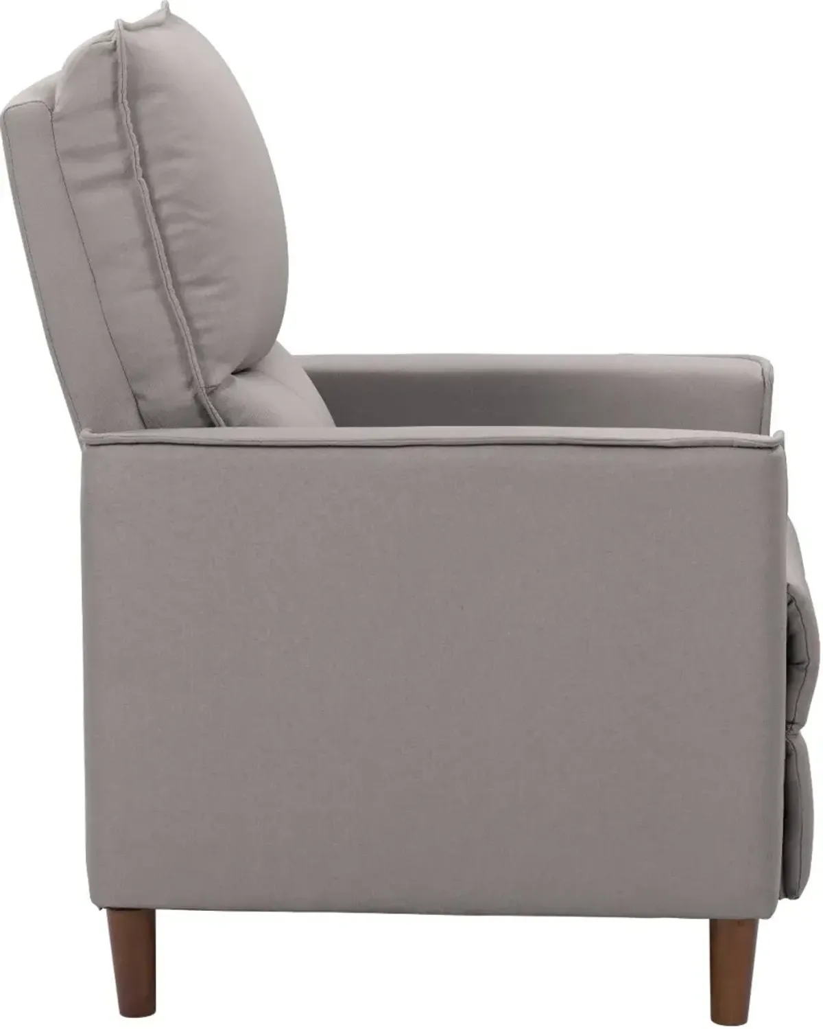 Alder Light Gray Manual Recliner