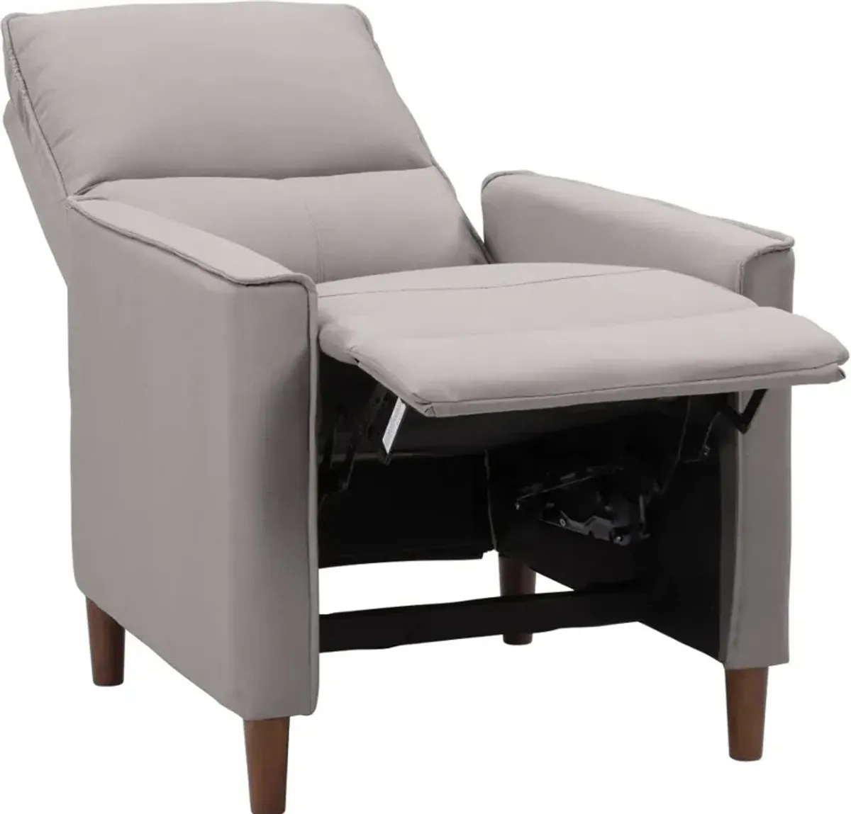 Alder Light Gray Manual Recliner