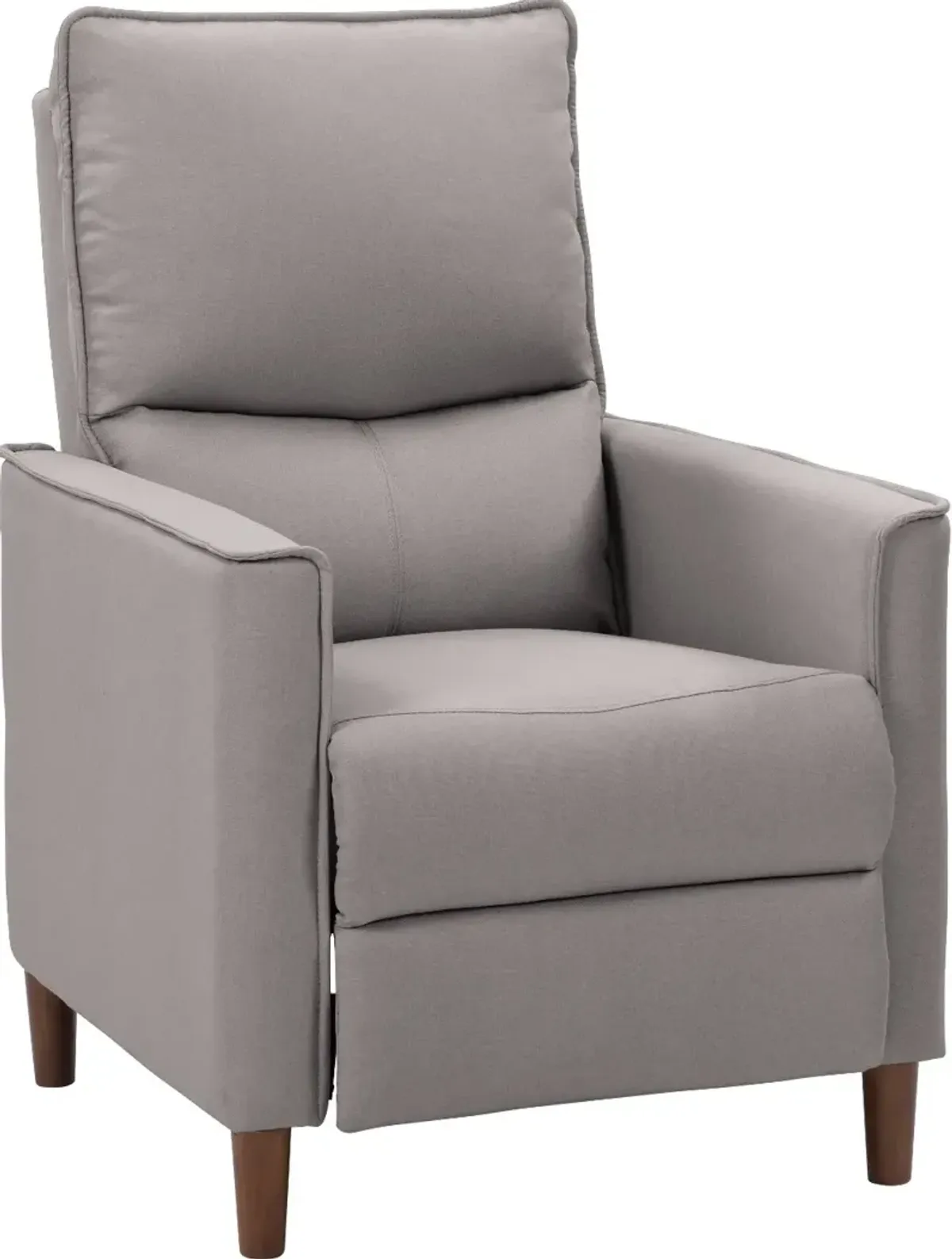 Alder Light Gray Manual Recliner