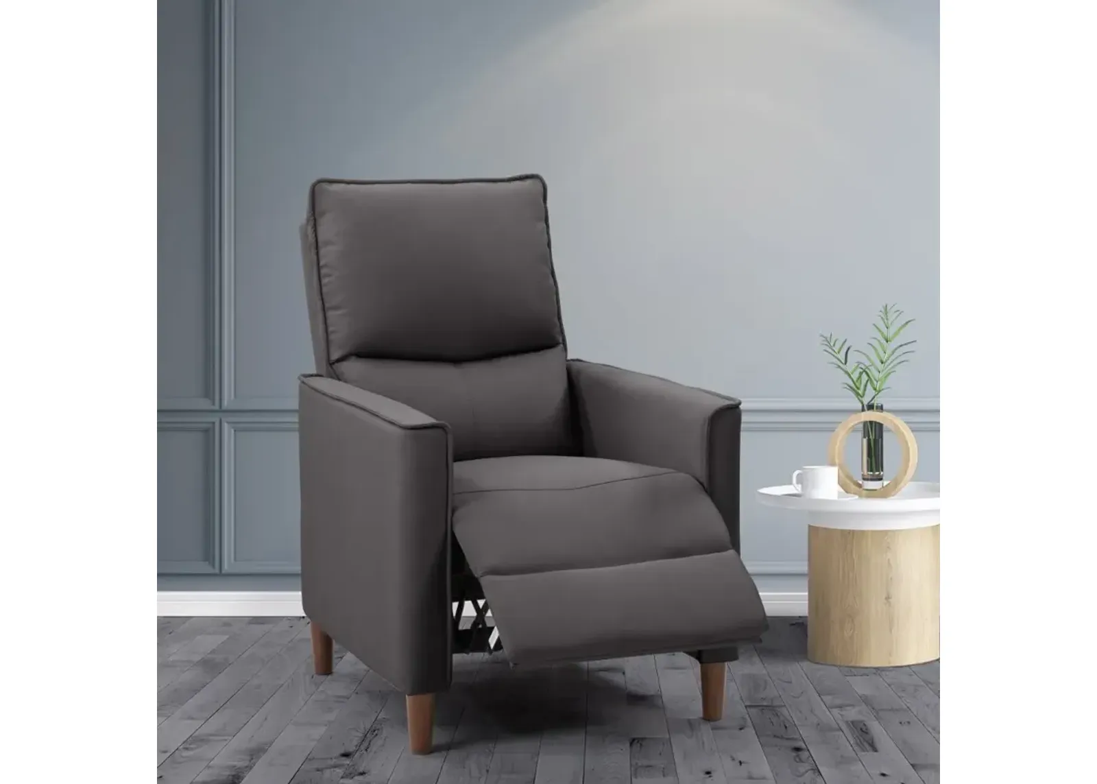 Alder Dark Gray Manual Recliner