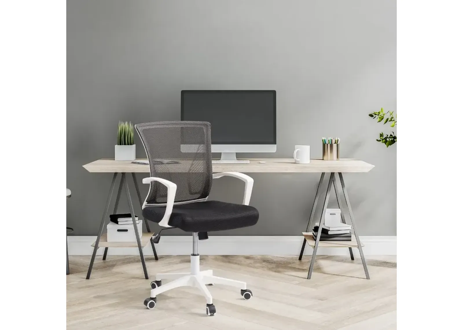 Workspace Ergonomic Black Mesh Office Chair