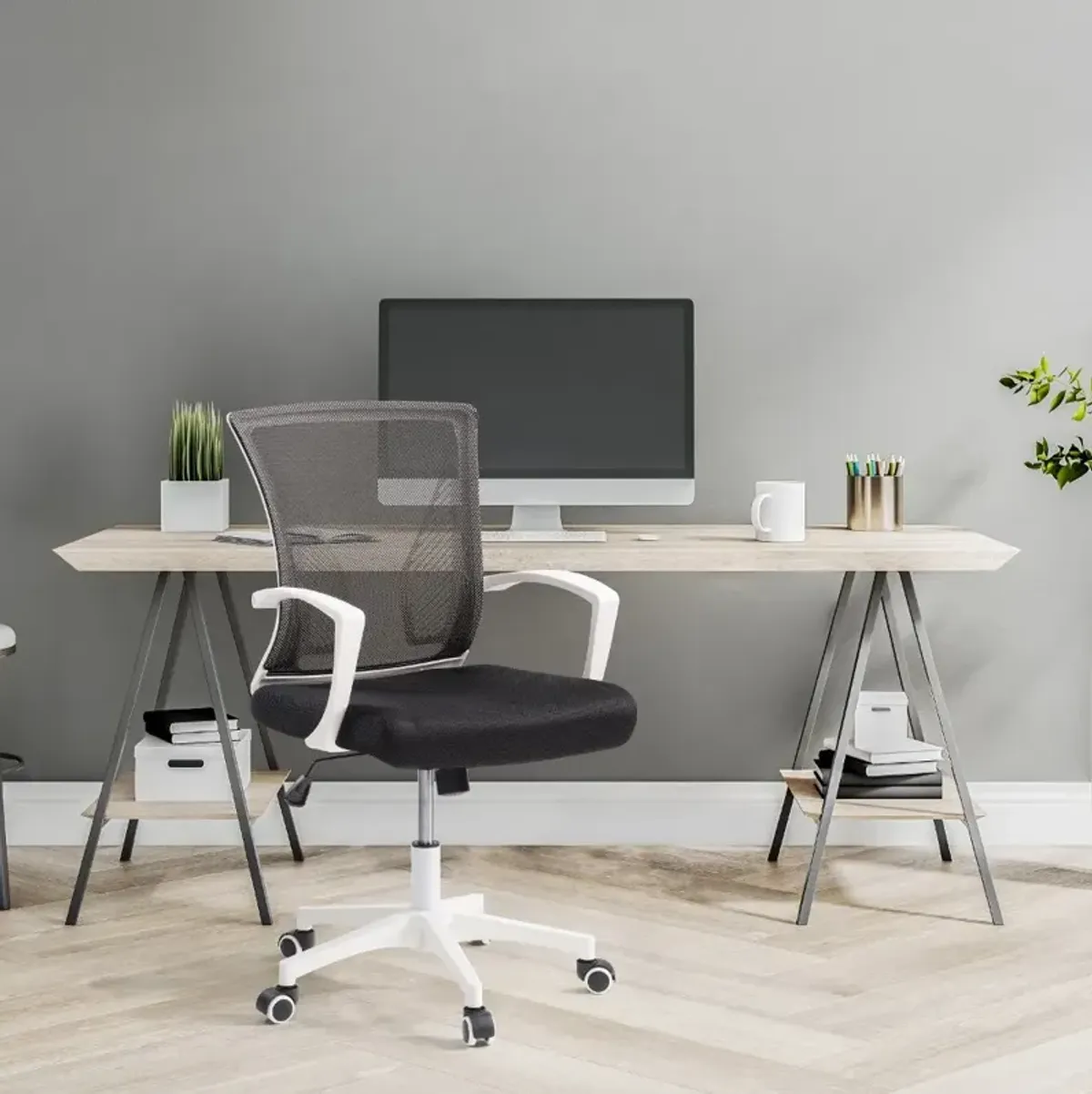 Workspace Ergonomic Black Mesh Office Chair