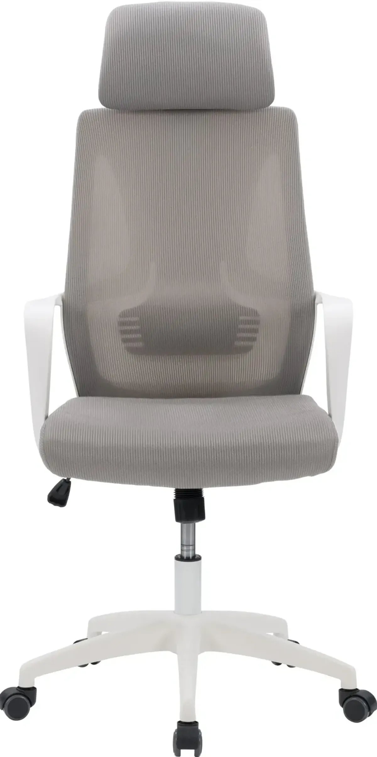 Workspace Gray and White Mesh Office Chair