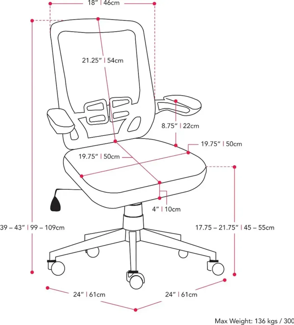 Workspace Black Mesh Office Chair