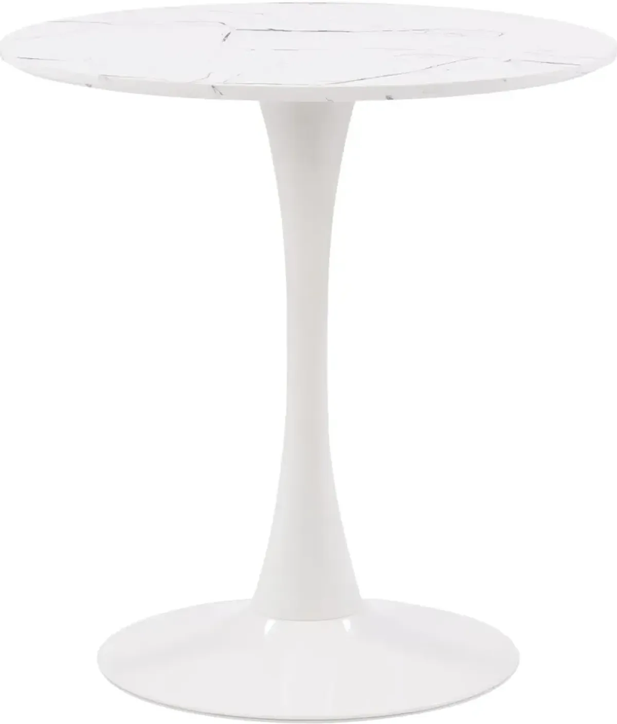 Ivo White Marble Bistro Table