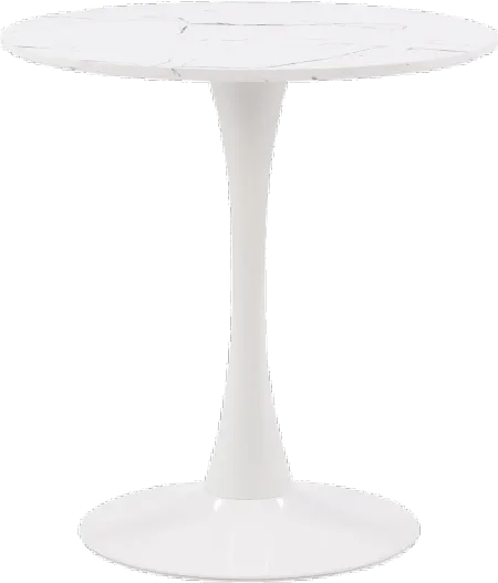 Ivo White Marble Bistro Table