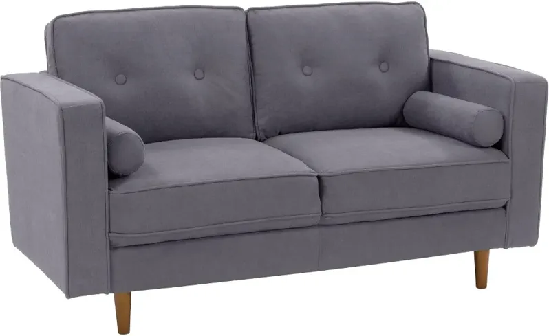 Mulberry Gray Upholstered Loveseat