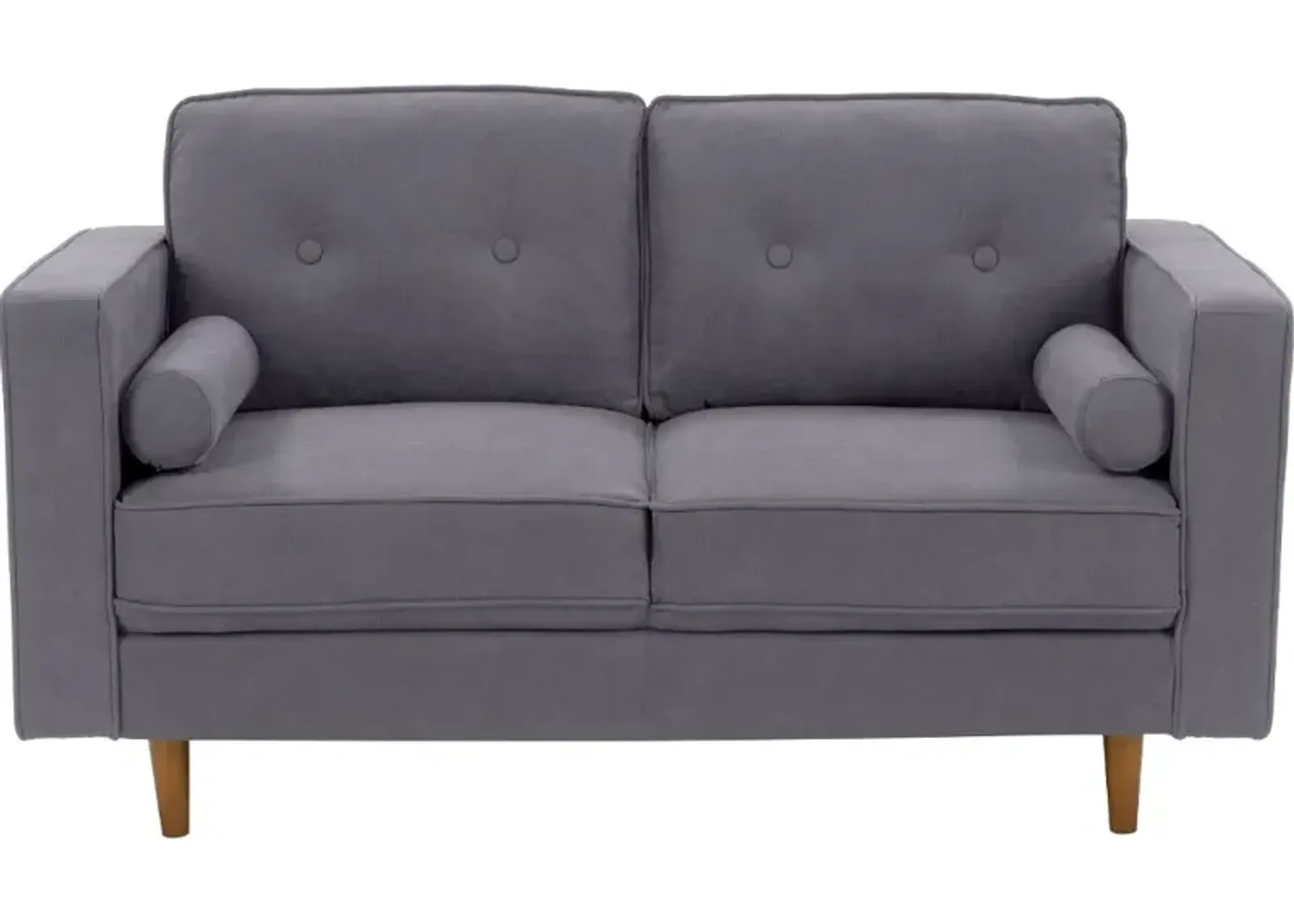 Mulberry Gray Upholstered Loveseat