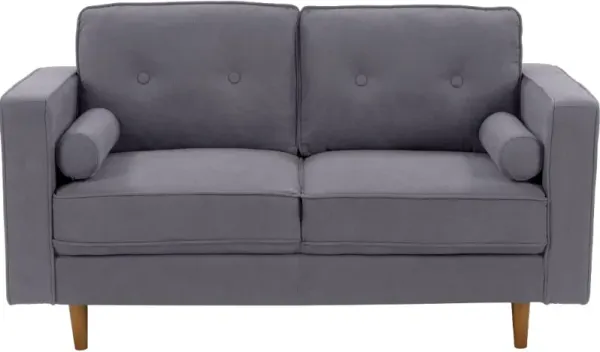 Mulberry Gray Upholstered Loveseat