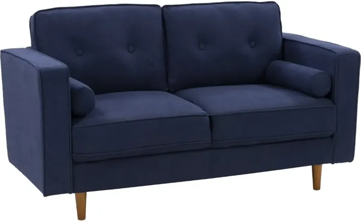 Mulberry Navy Upholstered Loveseat