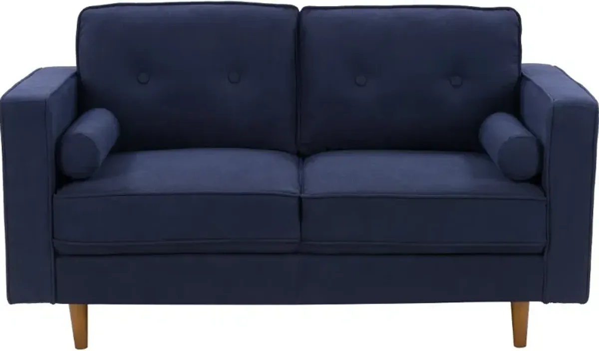 Mulberry Navy Upholstered Loveseat