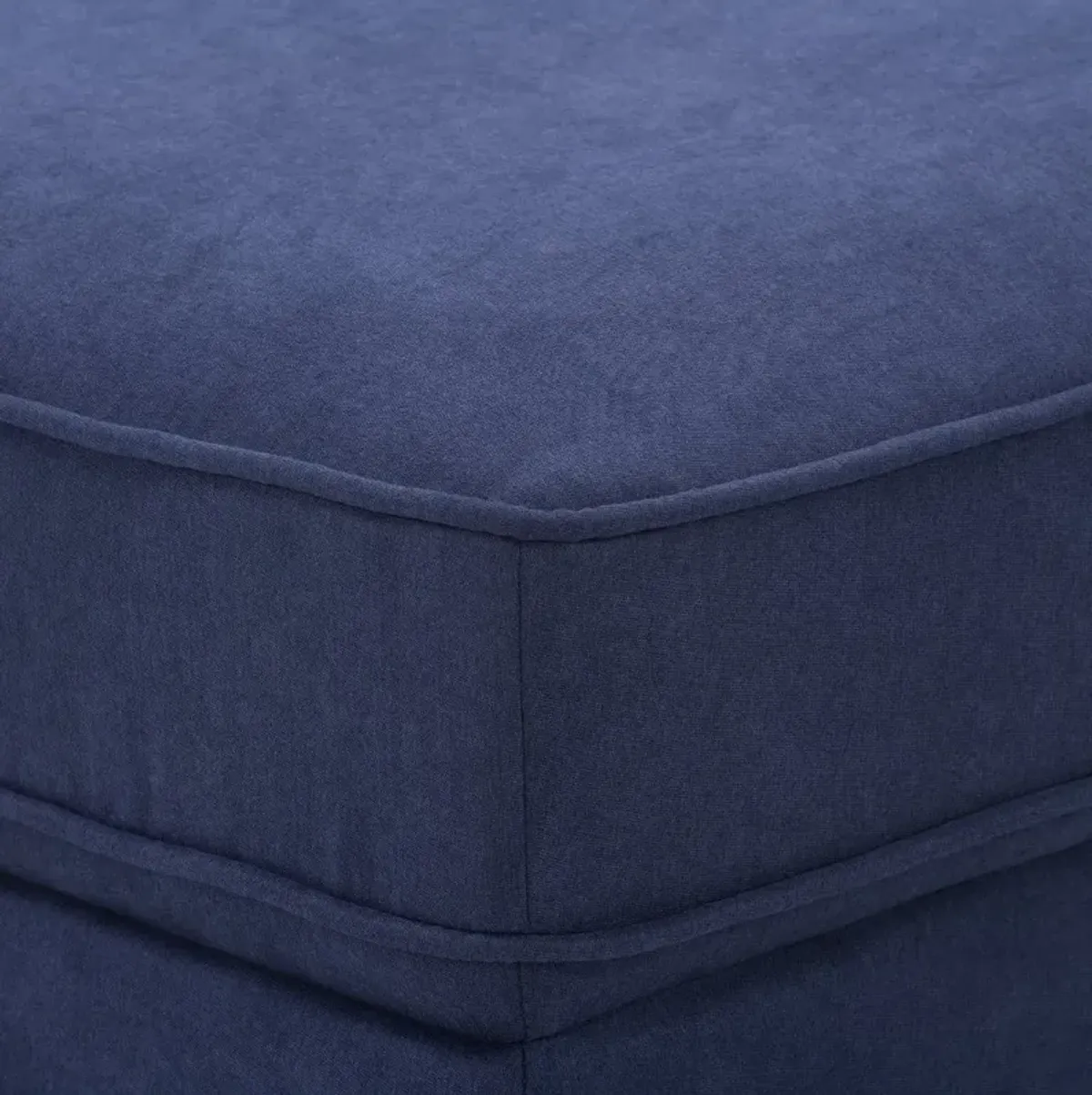 Mulberry Navy Upholstered Ottoman