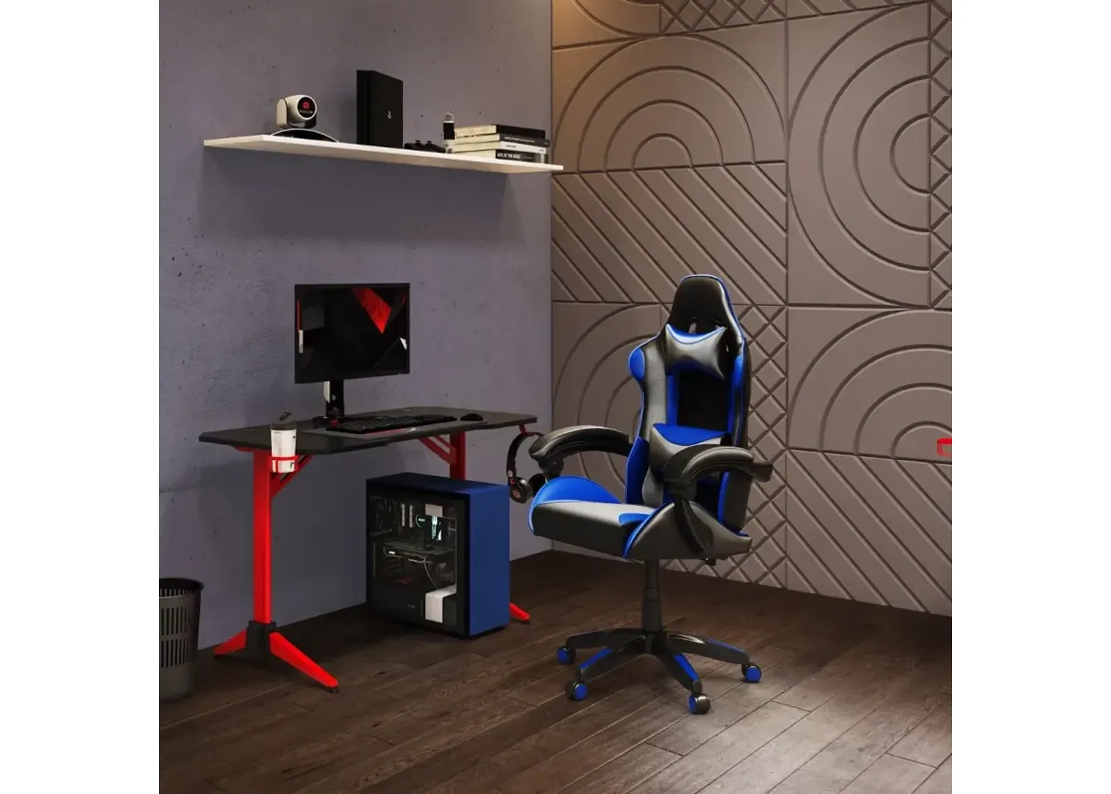 Ravagers Black and Blue Gaming Chair