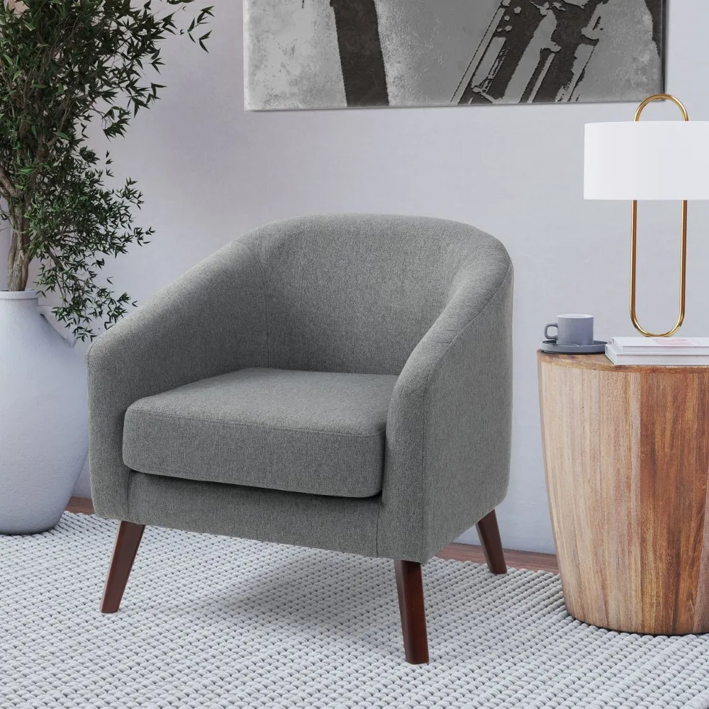 Elwood Gray Modern Tub Chair