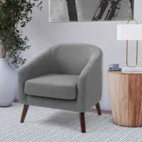 Elwood Gray Modern Tub Chair