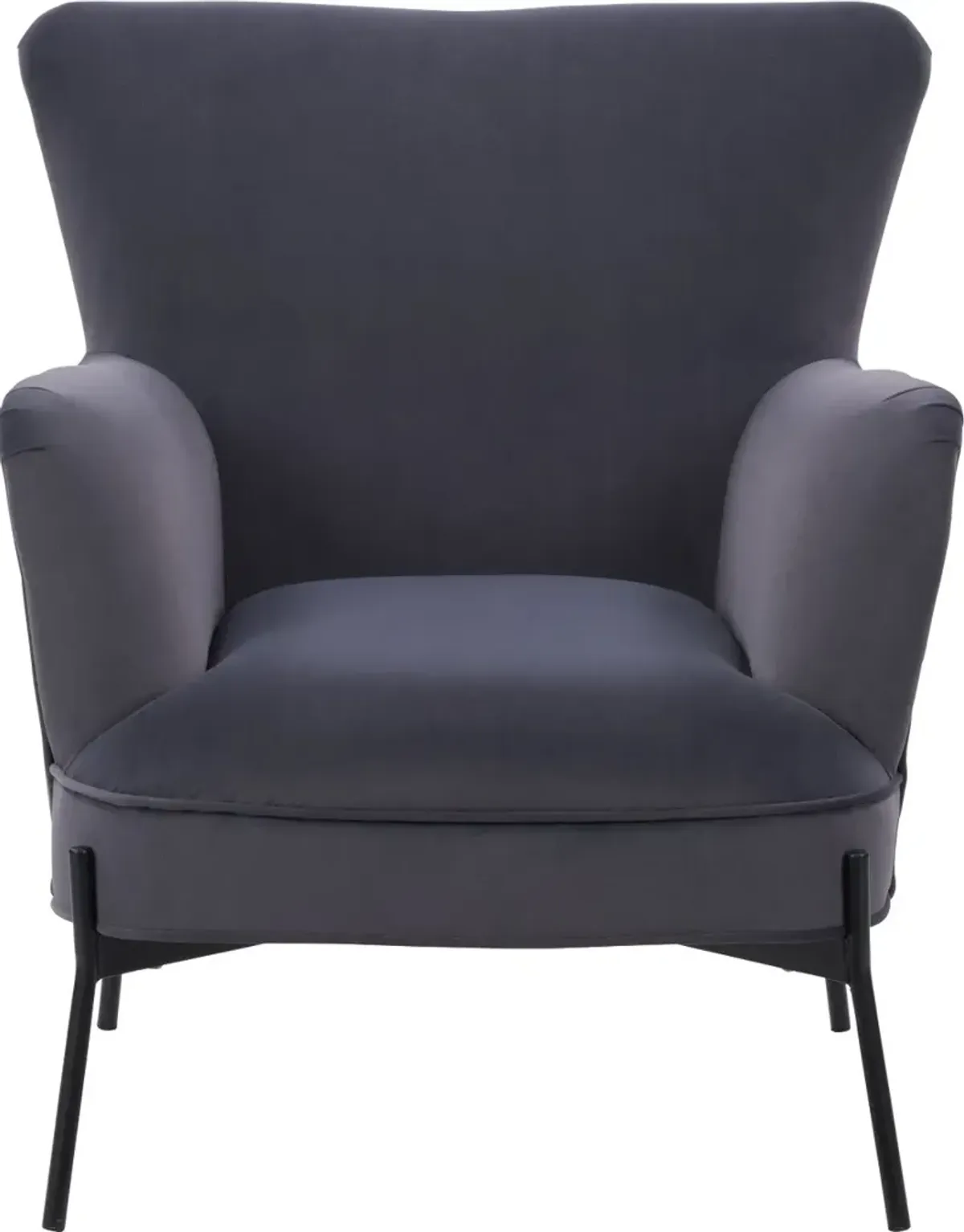 Elwood Gray Wingback Accent Chair